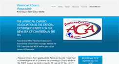 Desktop Screenshot of americancharroassociation.com