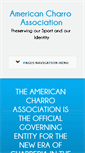 Mobile Screenshot of americancharroassociation.com