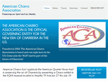 Tablet Screenshot of americancharroassociation.com